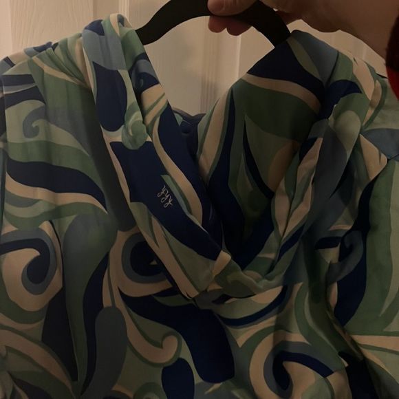 New Hill House The Allie Zip Up Ocean Kaleidoscope Size Medium - Picture 6 of 8